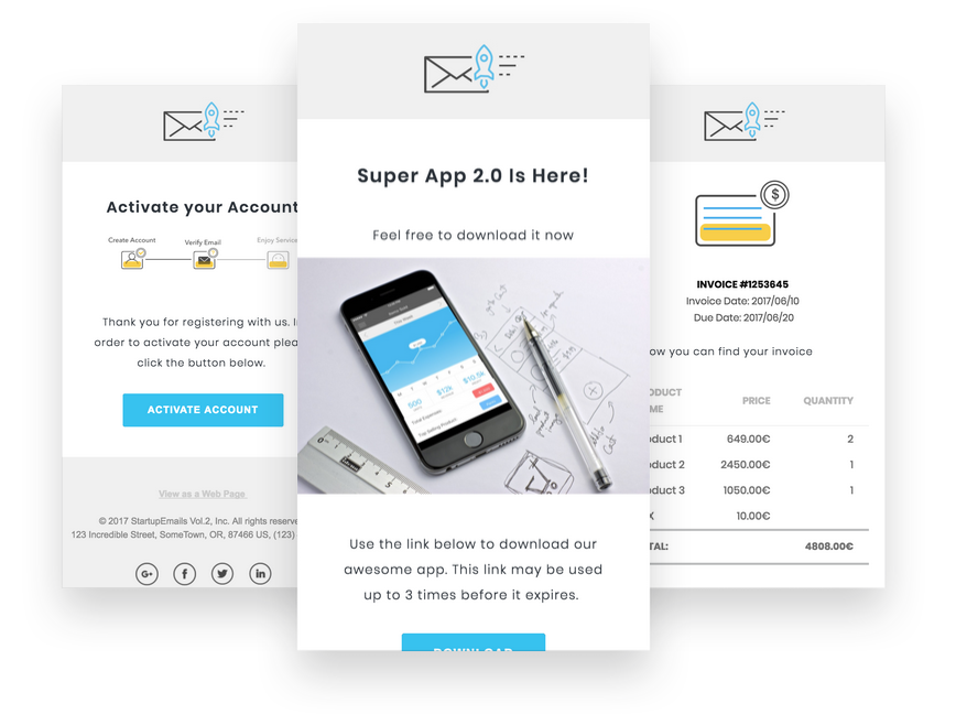 SaaS Email Templates